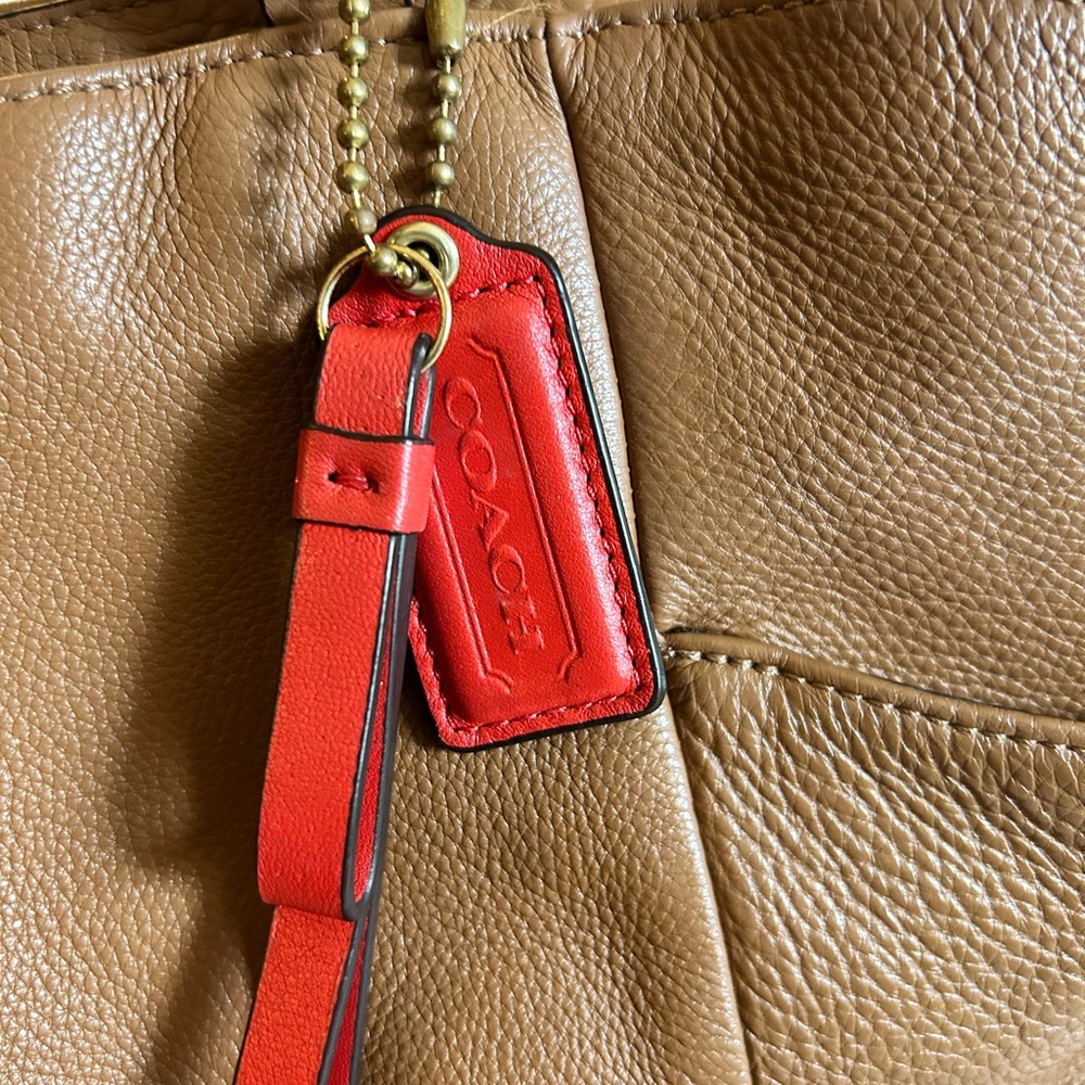 Coach Pebbled Leather Tote - Picture 8 of 17